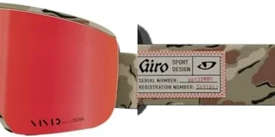 Giro Axis Ski Goggles: Vivid Lenses, Anti-Fog, OTG