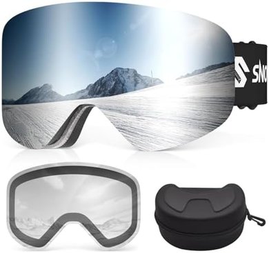 Magnetic Interchangeable Ski & Snowboard Goggles (UV400, Couples Gift)