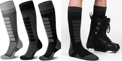 KEECOW Merino Wool Ski Socks: Warm, Thermal, Knee-High
