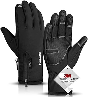 Waterproof 5-Layer Winter Gloves for Men, Women, & Kids (10 Touchscreen Fingers)
