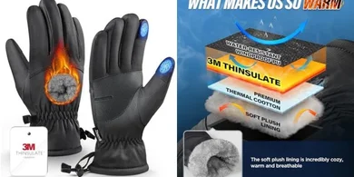 3M Thinsulate Winter Gloves: Warm Plush Lining for Men & Women