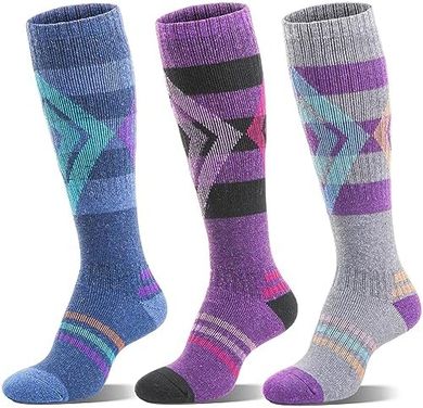 Merino Wool Ski Socks: Warm, Thick Knee-Highs for Men & Women
