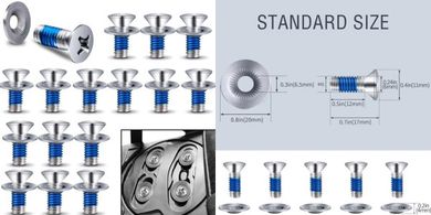 Adnee 64-Piece Snowboard Binding Screw Set with Washers
