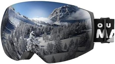 OutdoorMaster PRO Ski Goggles: Frameless, Interchangeable Lens, UV400 Protection