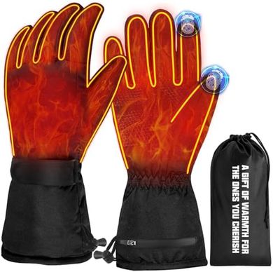 Heated Waterproof Gloves: Winter Warmth for Men & Women
