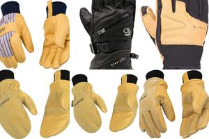 Leather Ski Gloves