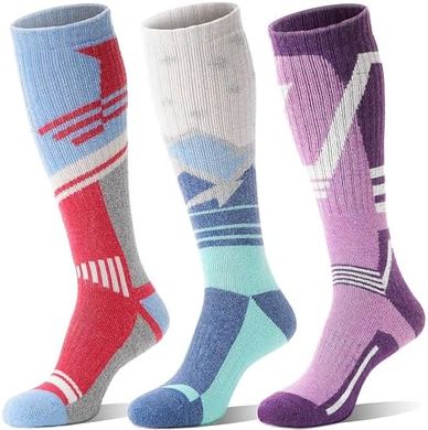 Merino Wool Ski Socks: Warm, Thick Knee-Highs for Men & Women
