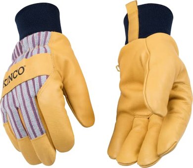 Kinco Premium Leather Work & Ski Gloves with Heatkeep Insulation
