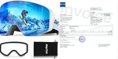 Carl Zeiss Flip-Up Ski Goggles with Replaceable Lenses