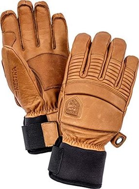 Hestra Freeride 5-Finger Leather Snow Gloves: Superior Grip