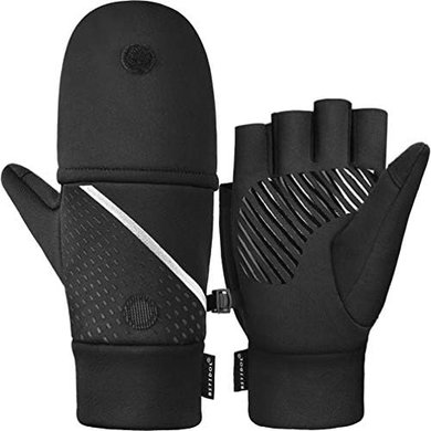 Warm Convertible Fleece Mittens for Texting & Winter Activities