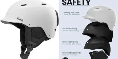 OutdoorMaster Suni Helmet: Dial Fit, Removable Liner, Goggle Holder